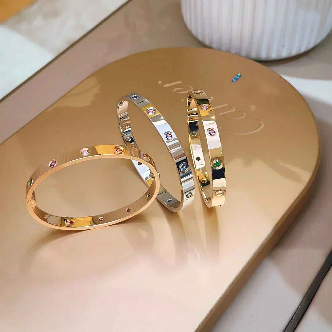 [VA]Classic 6.1mm Love Bracelet 10-Diamond Multicolor