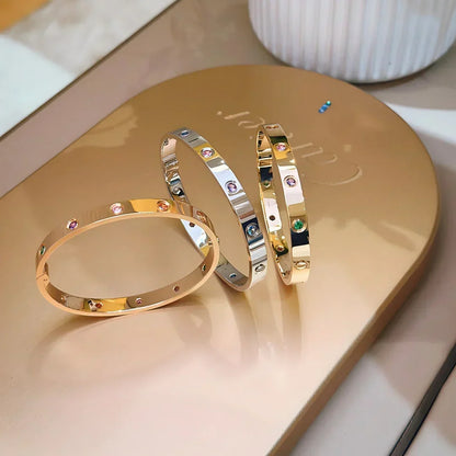 [VA]Classic 6.1mm Love Bracelet 10-Diamond Multicolor