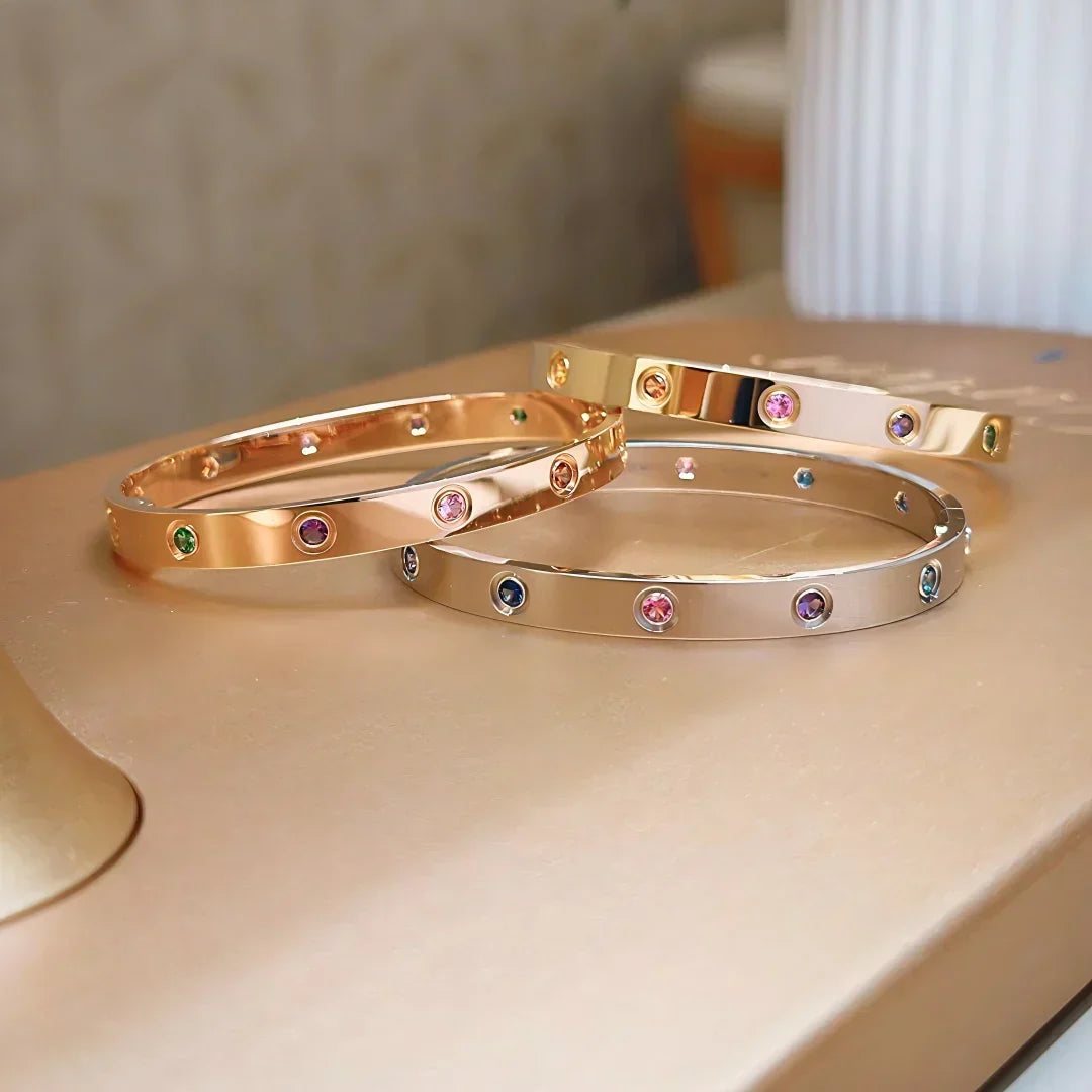 [VA]Classic 6.1mm Love Bracelet 10-Diamond Multicolor