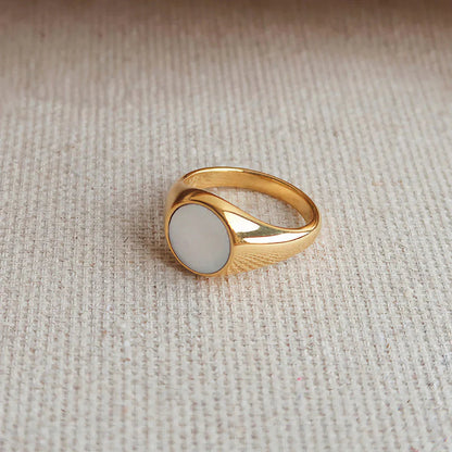 [VA]Mother Of Pearl Gold Ring