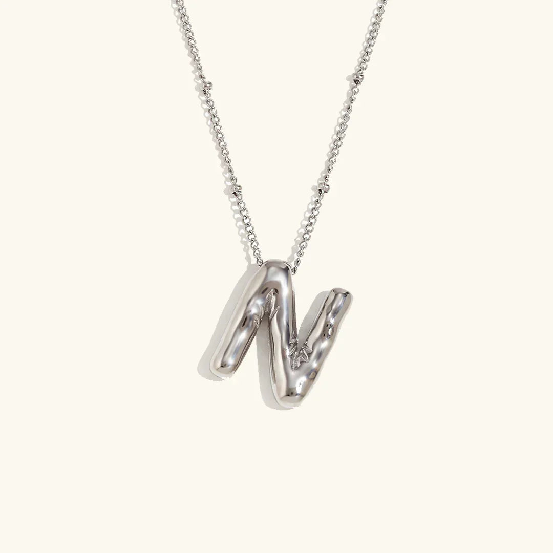 [VA]Balloon Gold Initial Necklace