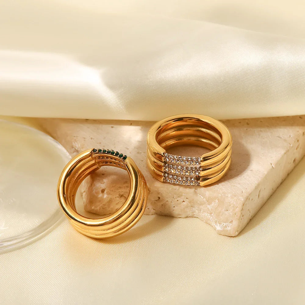 [VA]Serenity Diamond Gold Ring