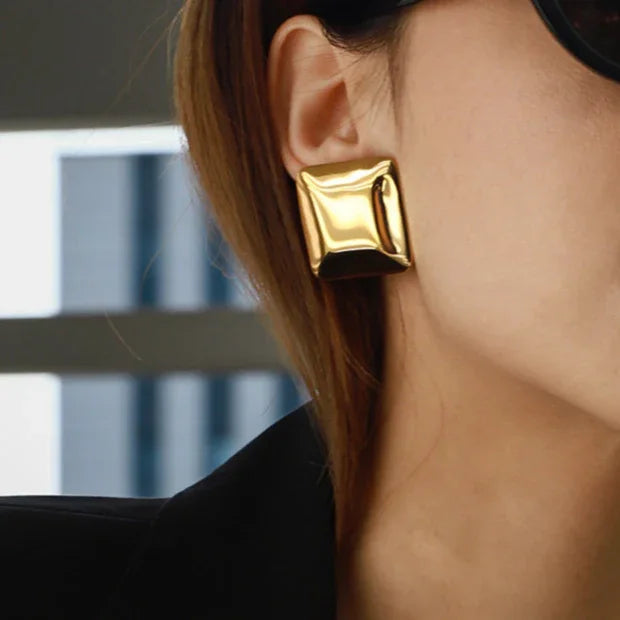 [VA]Fischer Chunky Pillow Earrings