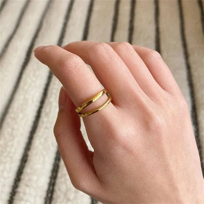 [VA]Olivia Layered Gold Ring