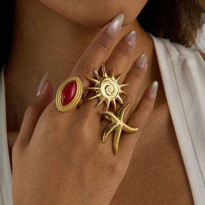 [VA]Oceanic Gold Starfish Ring