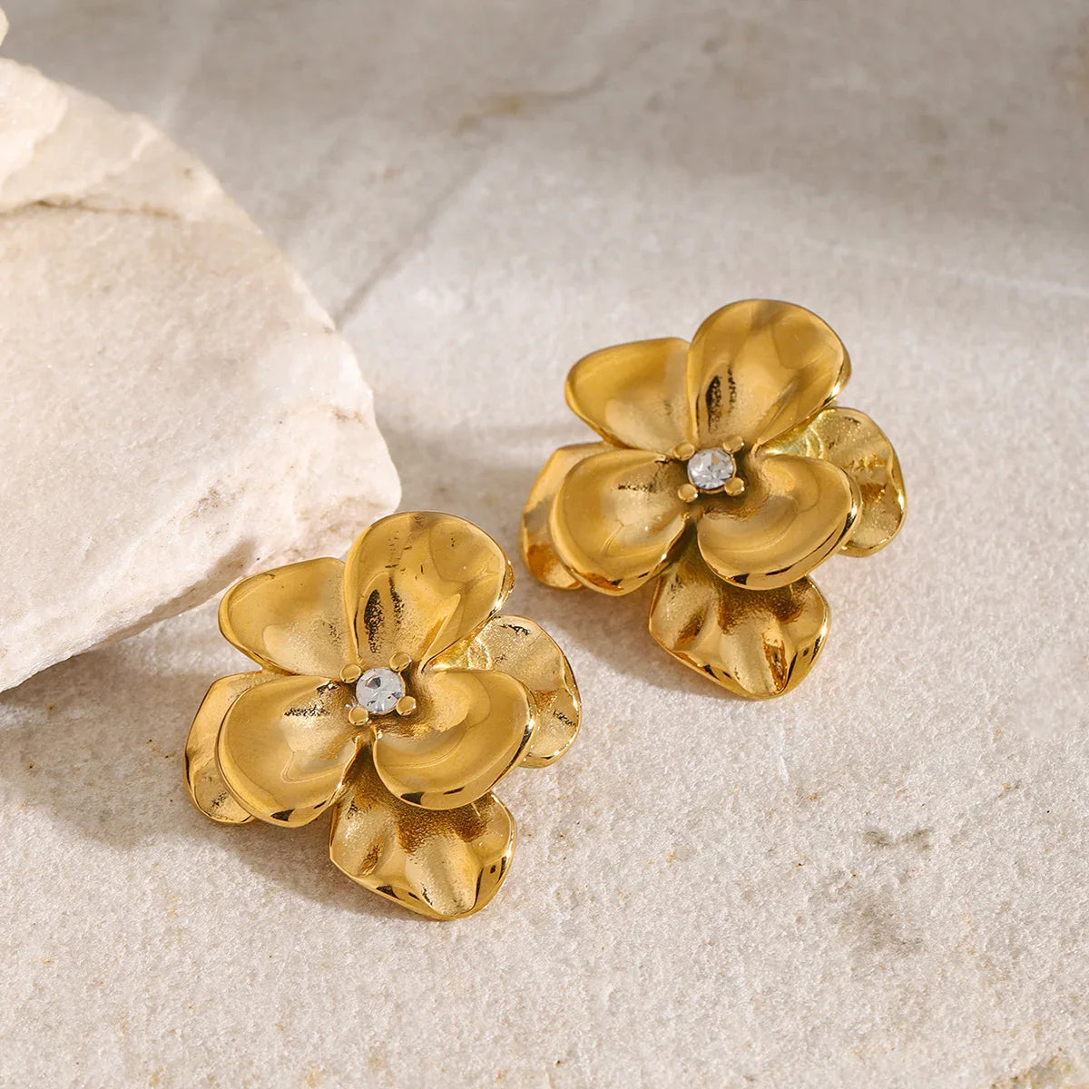 [VA]Ainsley Florale Goldohrringe