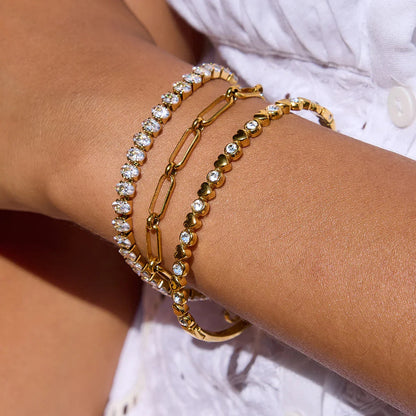 [VA]Avaria Oval Cut Tennis Bracelet