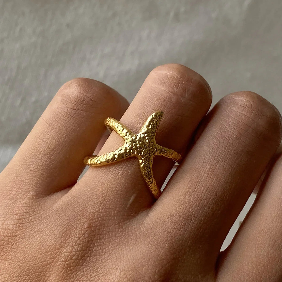 [VA]Aurelie Seestern-Ring mit Goldstern