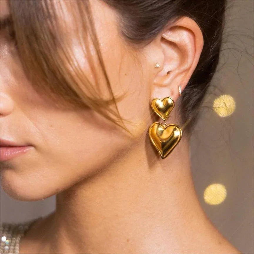 [VA]Zofia Gold Heart Earrings