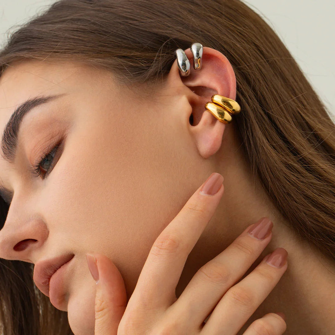 [VA]Fabienne Gold Ear Cuffs