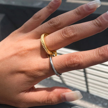 [VA]Claire Two Tone Ring Stack