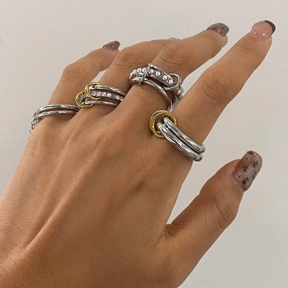 [VA]Desiree Stacked Diamond Ring