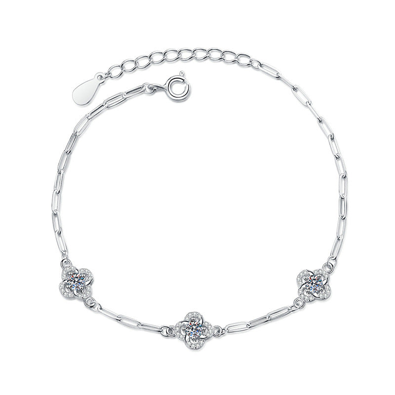 [VA]TRIPLE-CLOVER MOISSANIT-ARMBAND