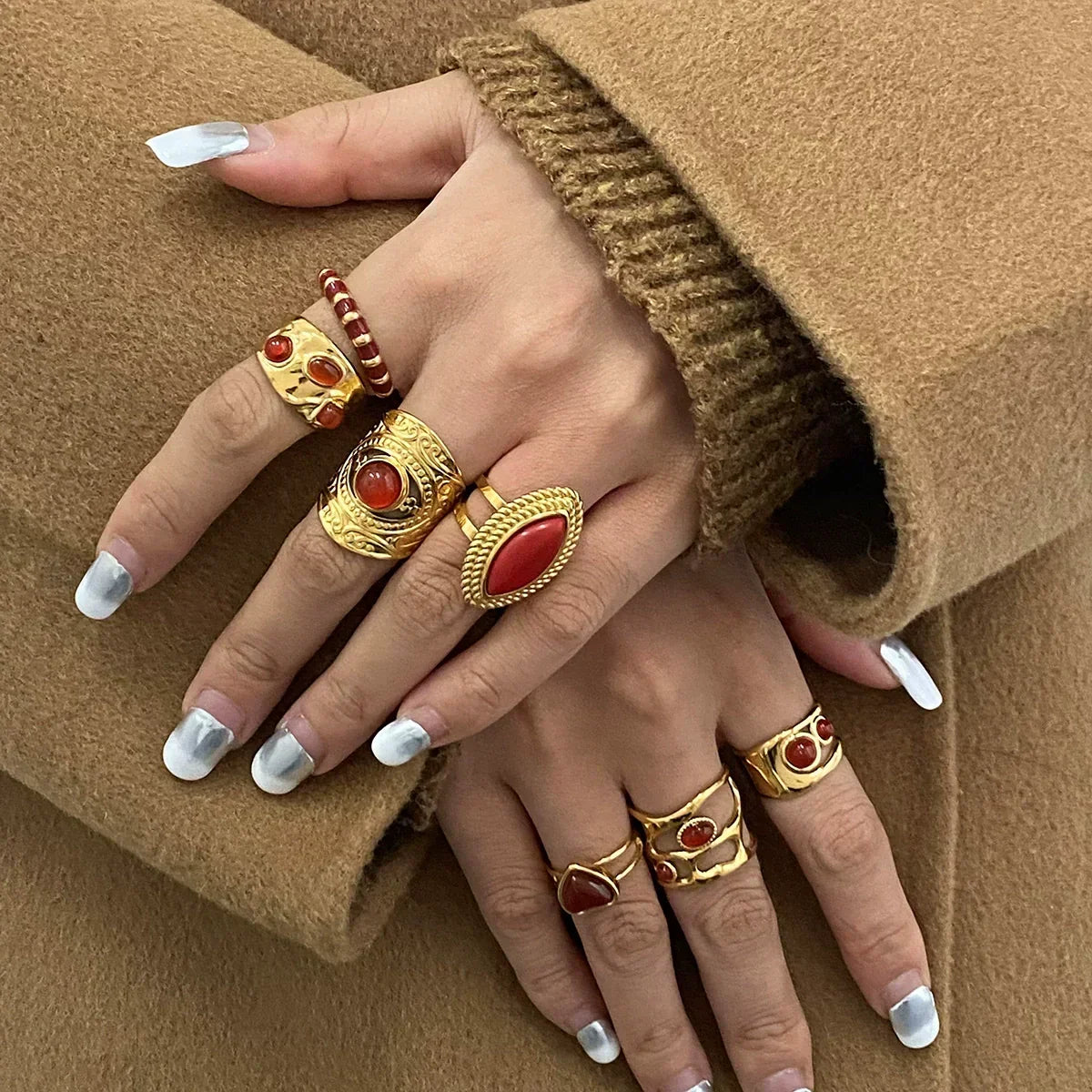 [VA]Heidi Marquise Gold Ring