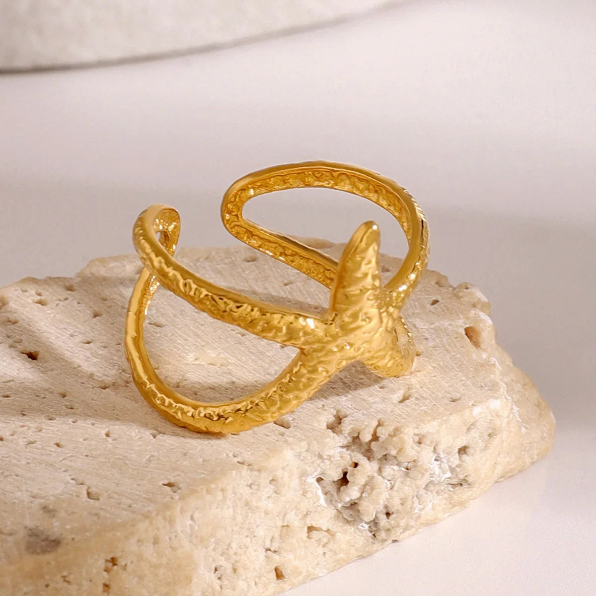 [VA]Aurelie Gold Starfish Ring