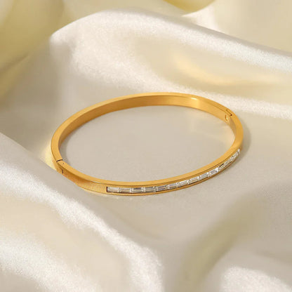 [VA]Grace Gold Diamond Bangle