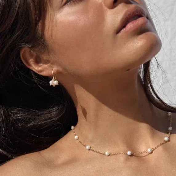 [VA]Nora Gold Pearl Necklace