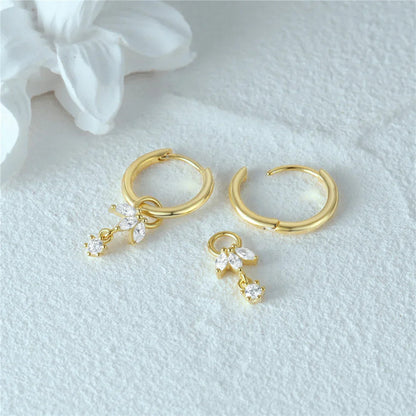 [VA]Brooke Removable Charm Hoops