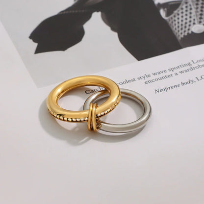 [VA]Claire Two Tone Ring Stack