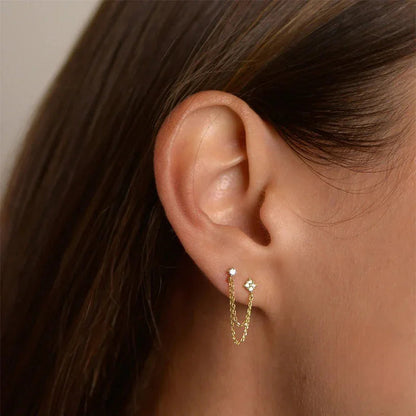 [VA]Kendall Diamond Chain Stud