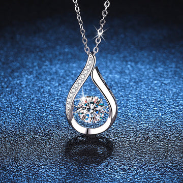[VA]DANCING WATER DROP MOISSANITE HALSKETTE