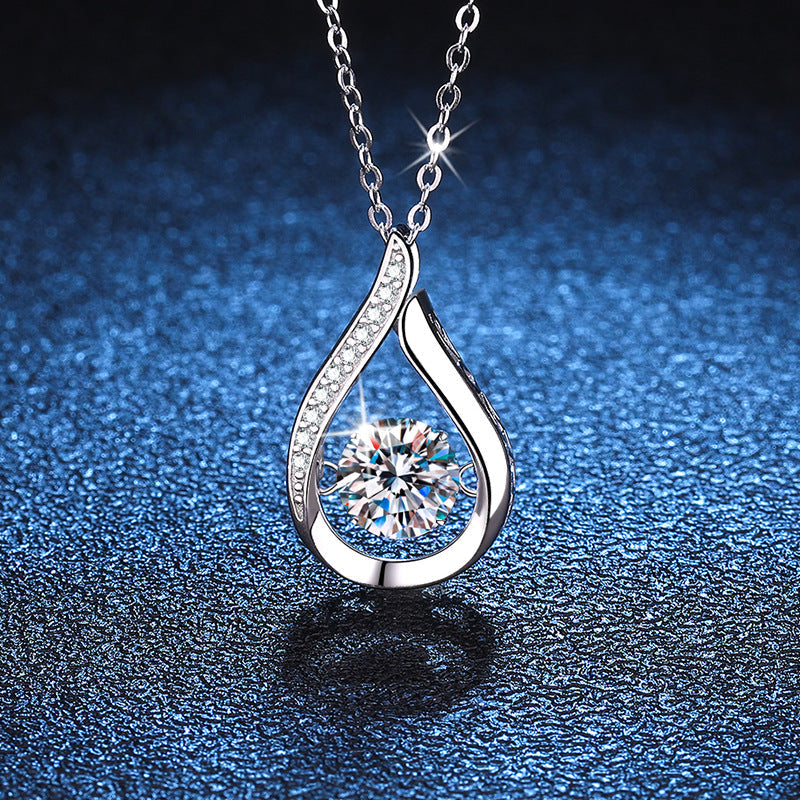 [VA]DANCING WATER DROP MOISSANITE HALSKETTE