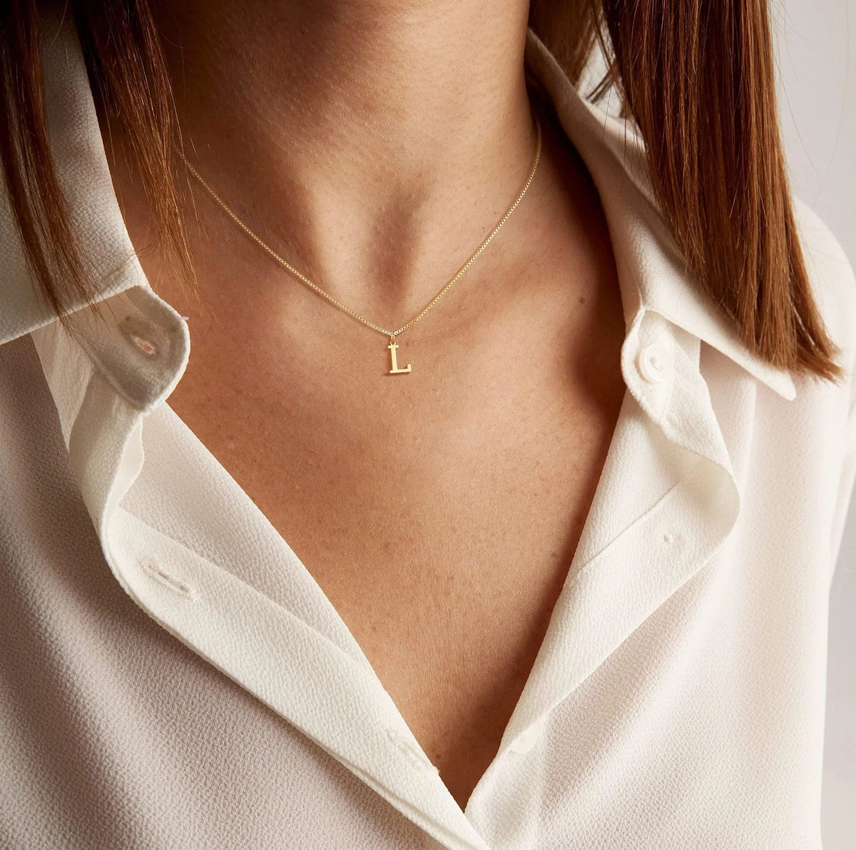 [VA]Therese Initialen-Halskette in Gold