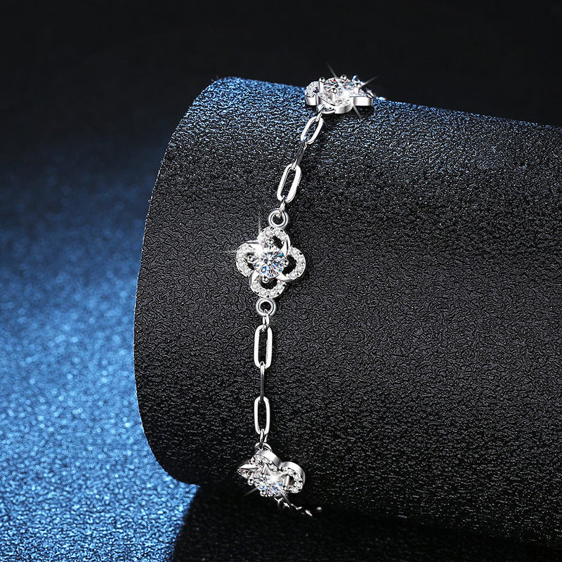 [VA]TRIPLE-CLOVER MOISSANIT-ARMBAND