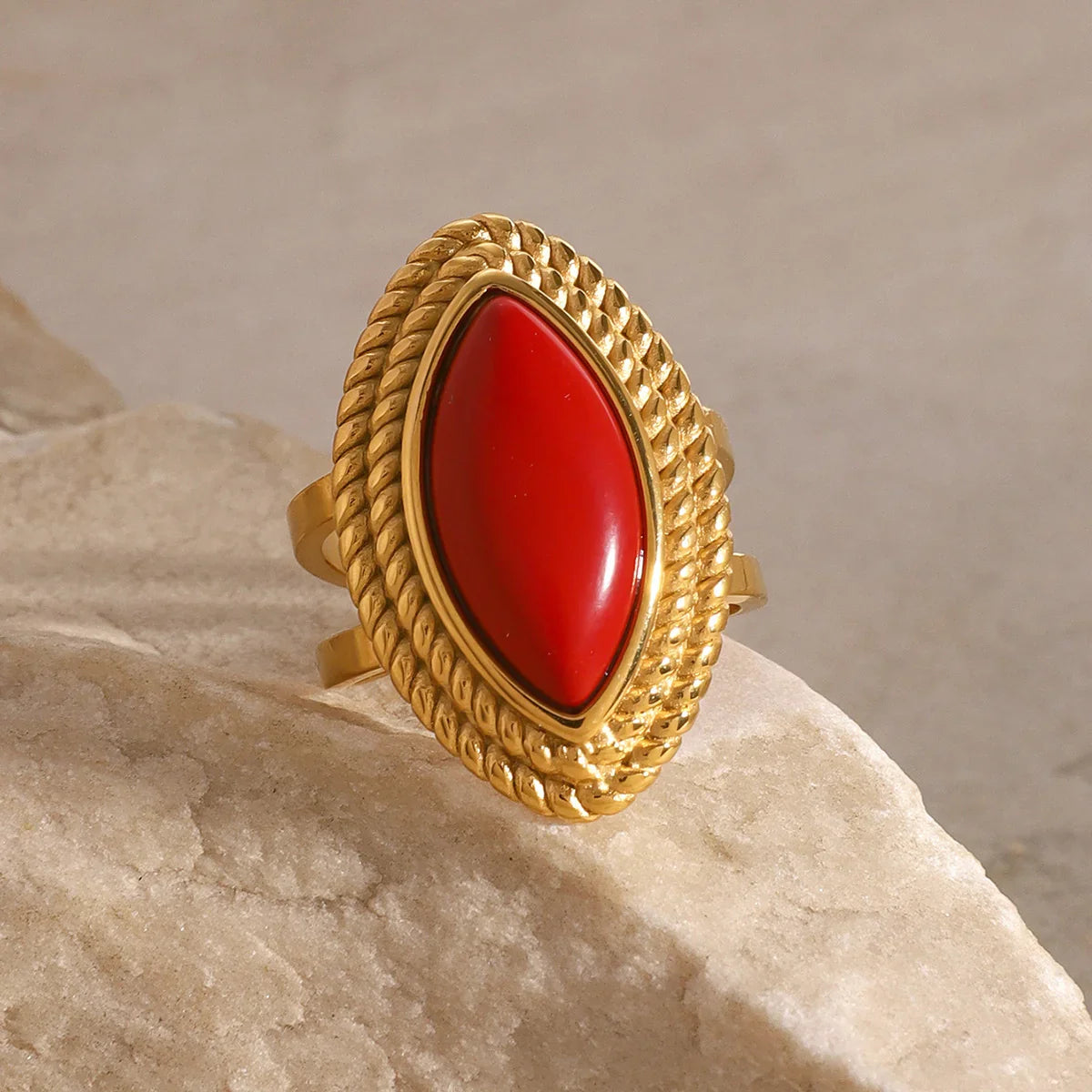 [VA]Heidi Marquise Gold Ring