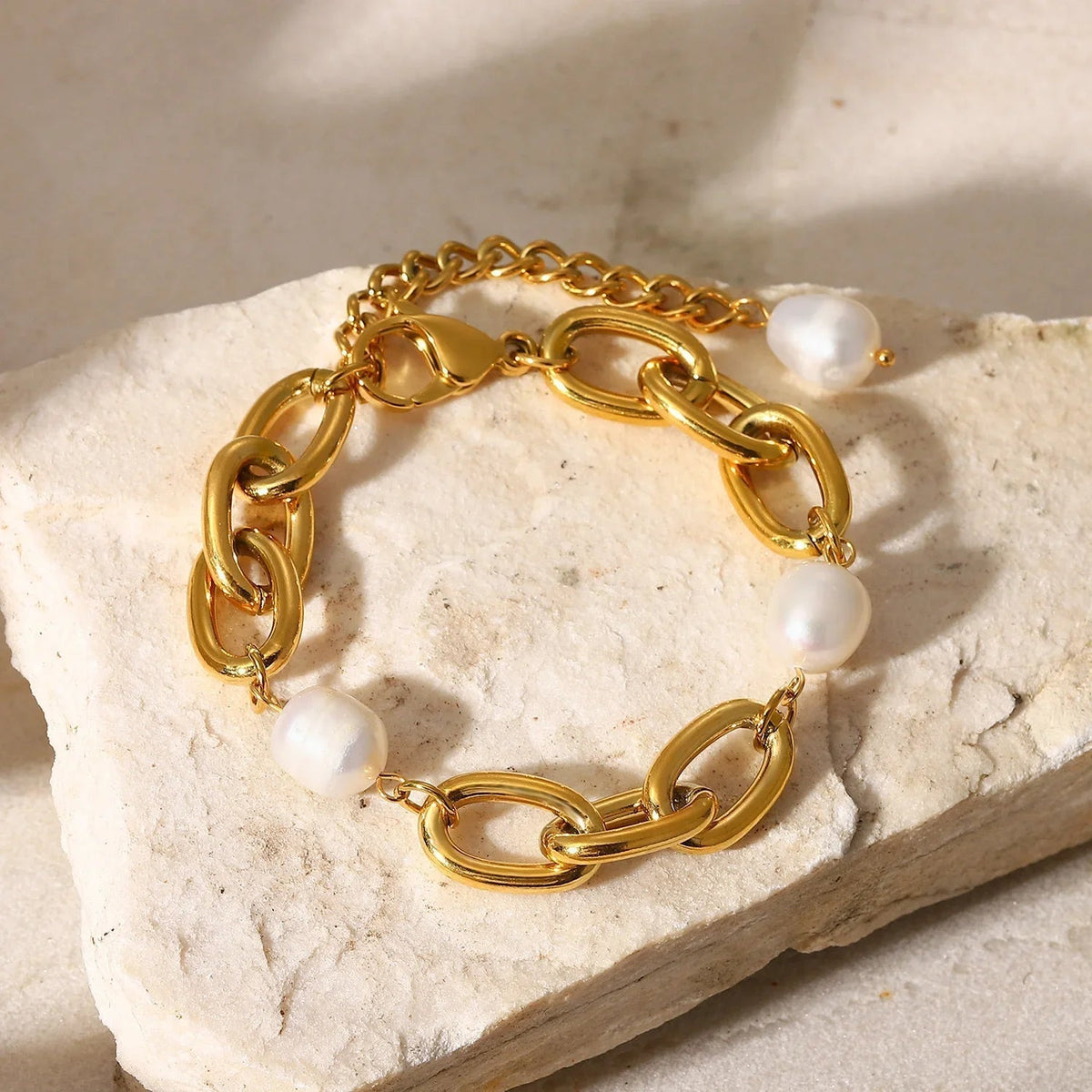 [VA]Ysabel Armband mit groben Süßwasserperlen