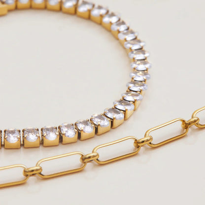 [VA]Avaria Oval Cut Tennis Bracelet