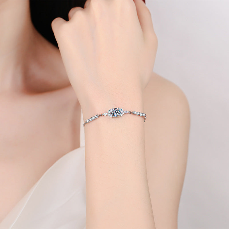 [VA]BLOOMING STAR-FLOWER MOISSANITE BRACELET