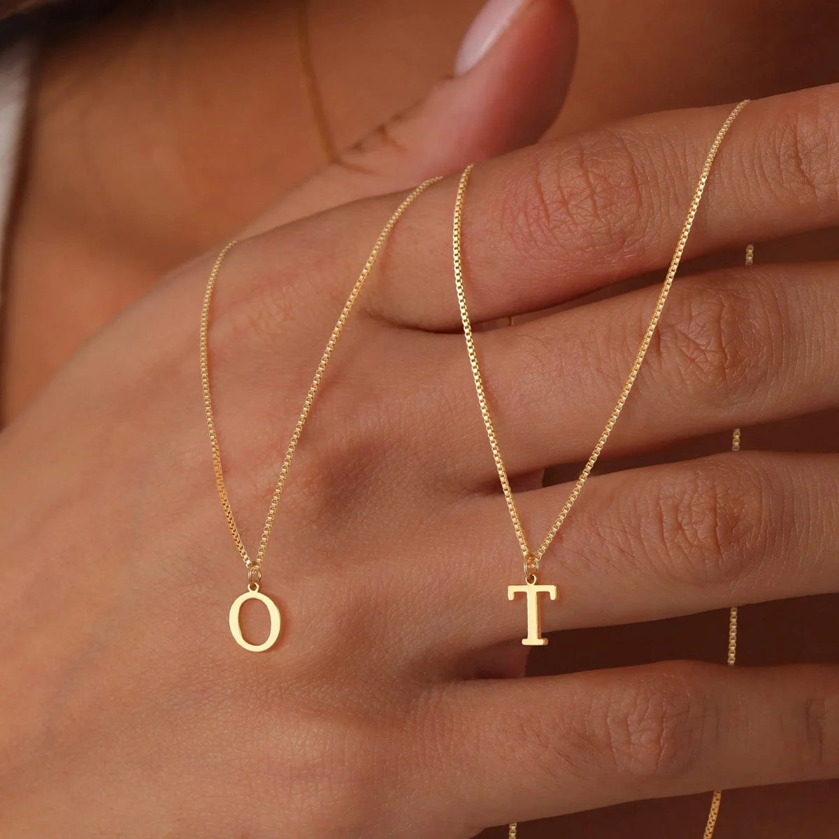 [VA]Therese Initialen-Halskette in Gold