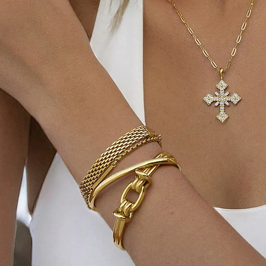 [VA]Luce Gold Knot Bangle