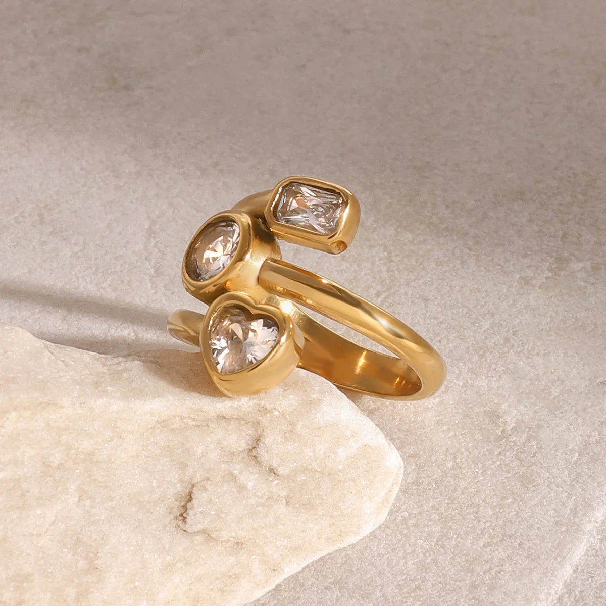 [VA]Amelina mehrlagiger Diamantring