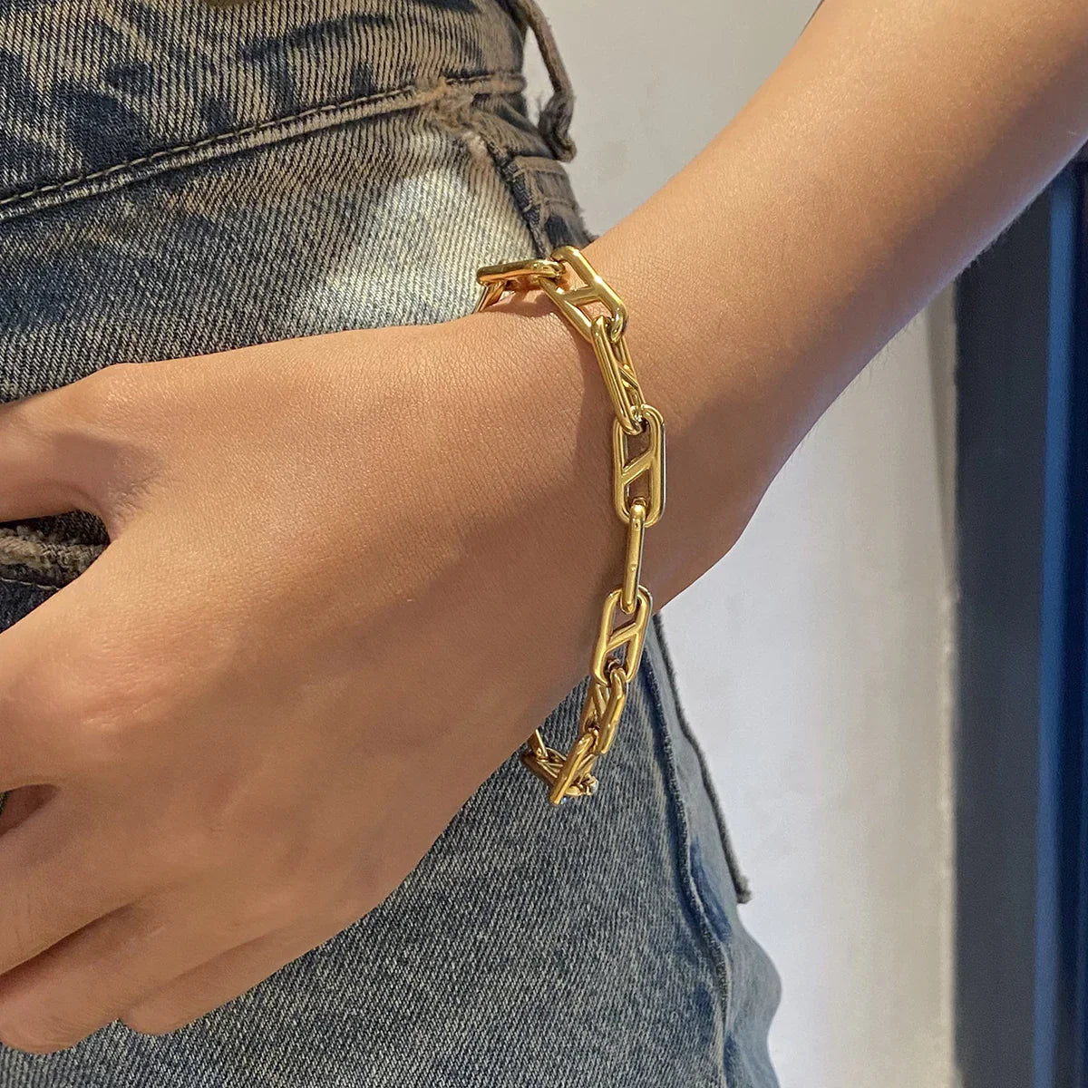 [VA]Melissa Goldkettenarmband