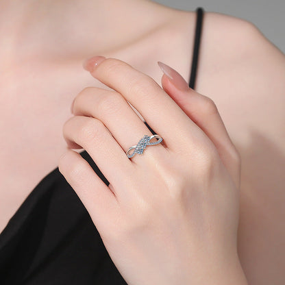 [VA]INTERTWINING LOVE MOISSANITE RING