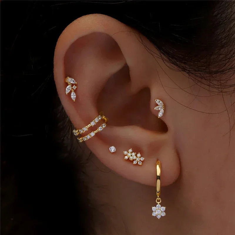 [VA]Trio Flat Back Diamant-Stecker