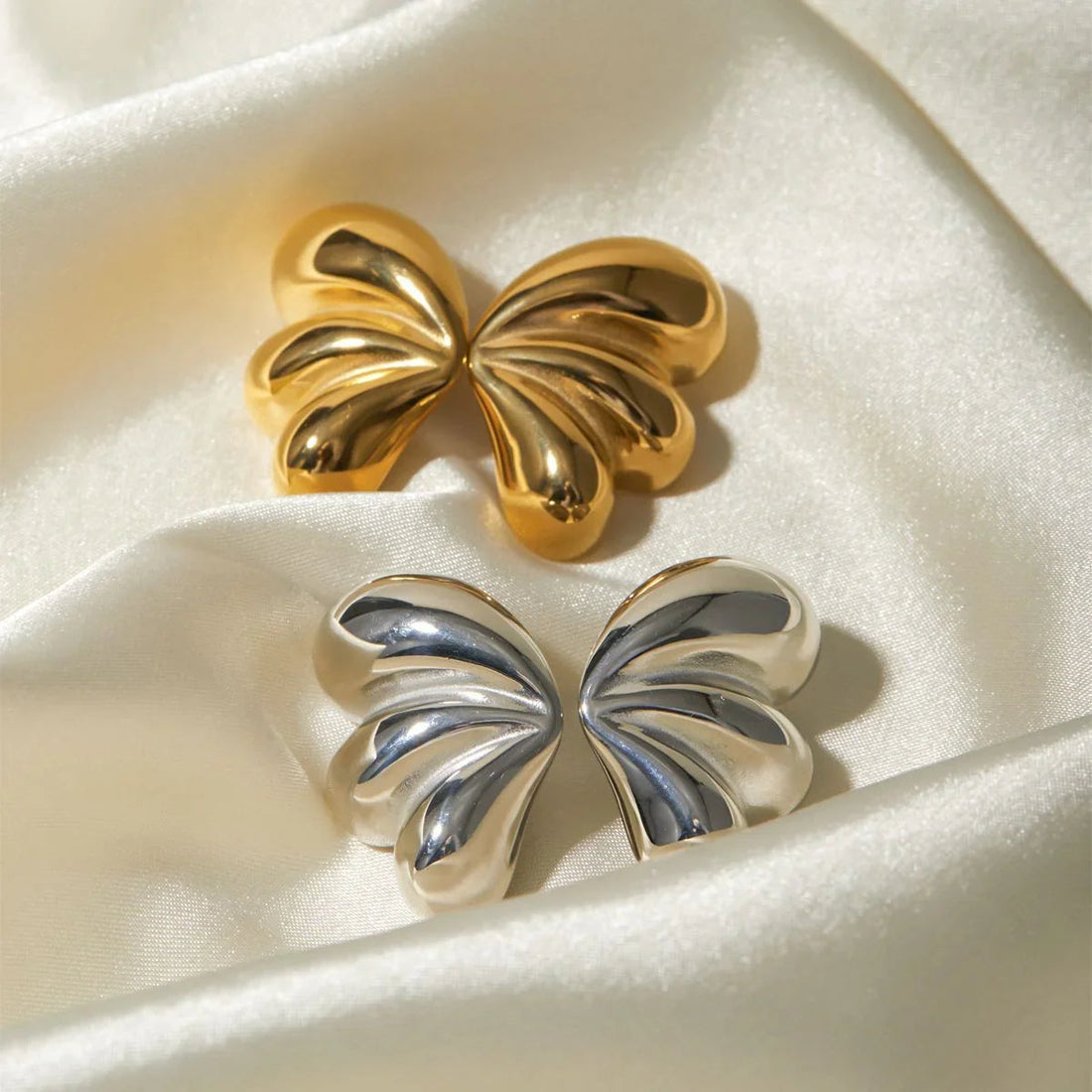 [VA]Liesel Gold Schmetterling Ohrringe
