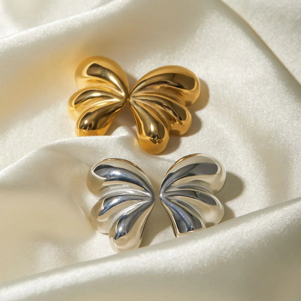 [VA]Liesel Gold Schmetterling Ohrringe
