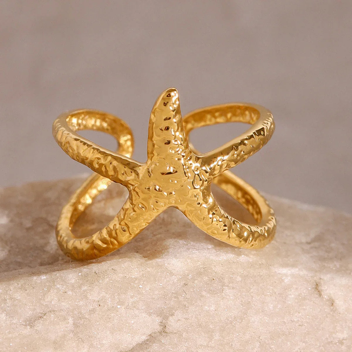 [VA]Aurelie Seestern-Ring mit Goldstern