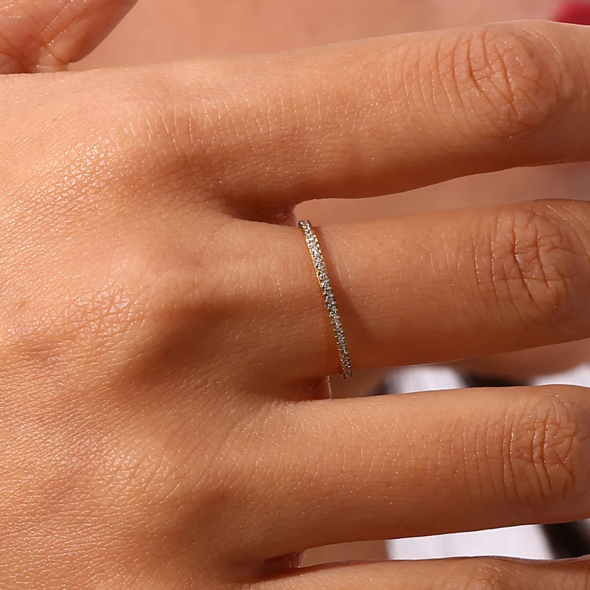 [VA]Zarra Paved Gold Ring
