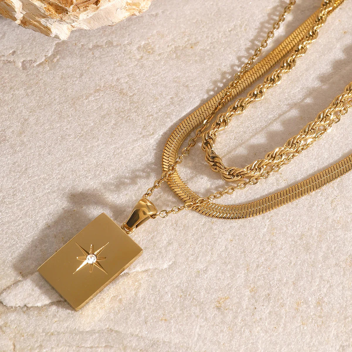 [VA]Raphaela Geschichtete Goldkette