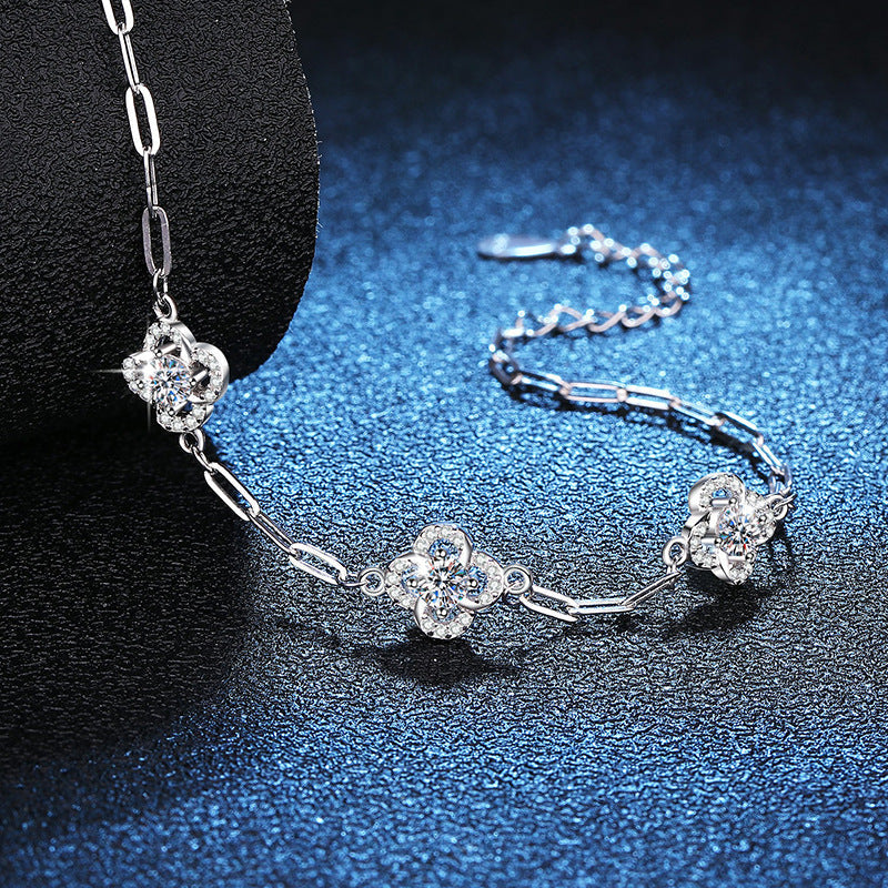 [VA]TRIPLE-CLOVER MOISSANIT-ARMBAND