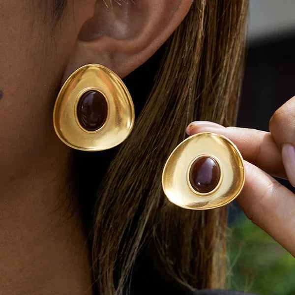 [VA]Orissa Gold Enamel Earrings