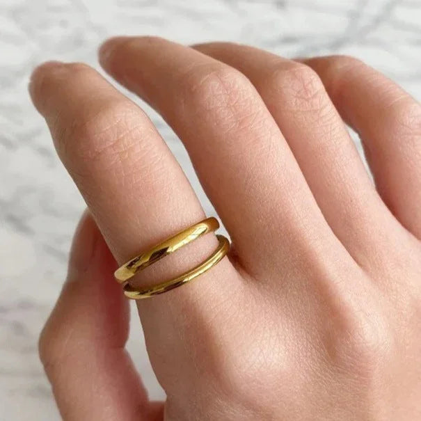 [VA]Olivia Layered Gold Ring