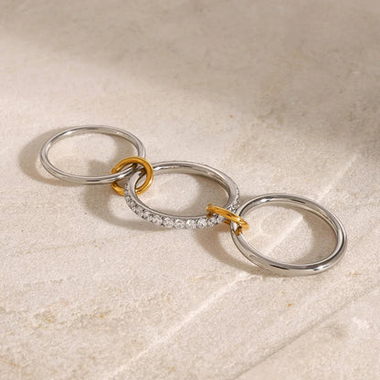 [VA]Desiree Stacked Diamond Ring