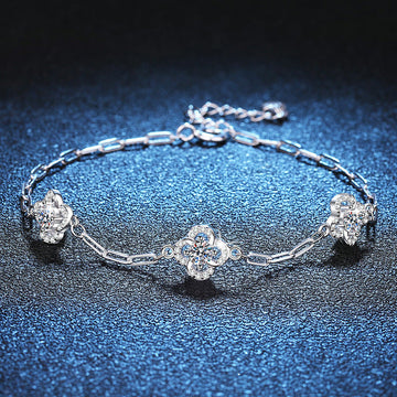 [VA]TRIPLE-CLOVER MOISSANIT-ARMBAND