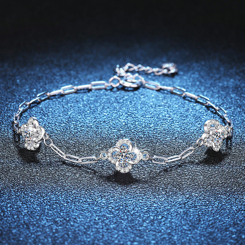 [VA]TRIPLE-CLOVER MOISSANIT-ARMBAND