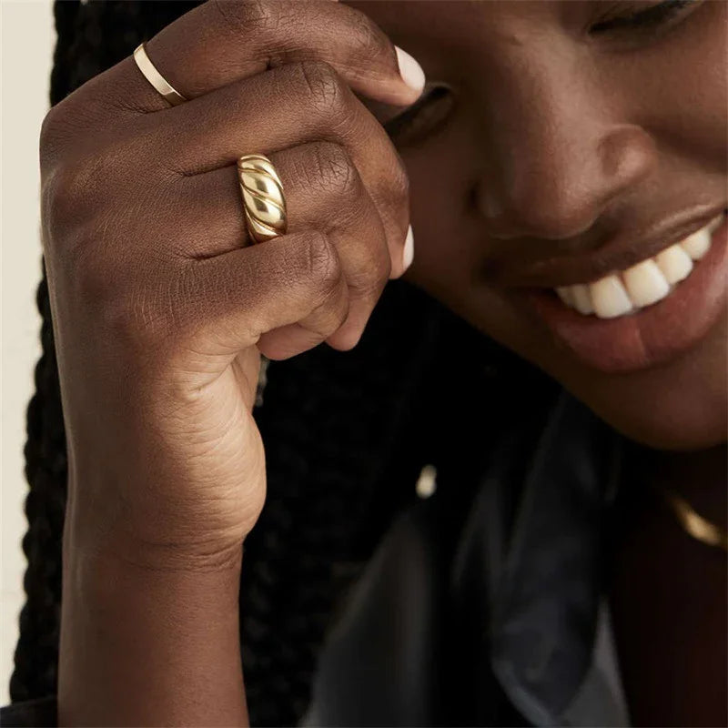 [VA]Lorelei Gold-Croissant-Ring